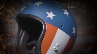 Cerakote  Stars and Stripes Motorcycle Helmet [upl. by Kant]