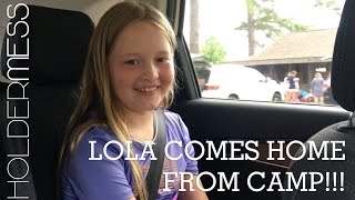 Lola Comes Home From Camp  The Holderness Family [upl. by Domash865]