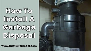 How To Install A Garbage Disposal  Installing an Insinkerator 13 HP Garbage Disposal [upl. by Aehcim]