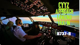 B737 MAX Night Approach and Landing  FULL ATC [upl. by Anse]