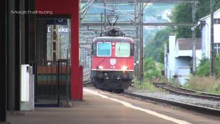 Züge an einem lauem Sommerabend in DänikenSchweizer BahnenSwiss Trains [upl. by Ashelman241]