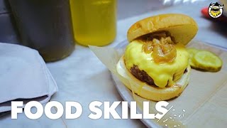 NYCs Best Burger Explained  Food Skills [upl. by Tifanie]