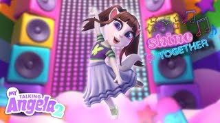 TALKING ANGELA 2  SHINE TOGETHER Music Video [upl. by Gnoz]