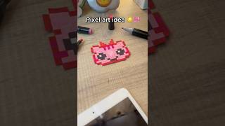 Pixel art idea 🐱🎀 art pixelartist pixelartideas [upl. by Nayek630]