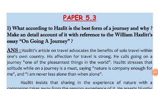 On going a journey by William Hazlitt [upl. by Ivanah]