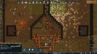 Rimworld Turret Killbox Versus Wolfpack [upl. by Aseel]