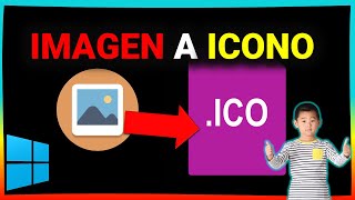 Crear icono ico con cualquier imagen png jpg etc [upl. by Sidnee244]