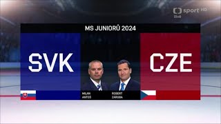 MS Junioru 2024 U20  SVK vs CZE  6  2  Tvu [upl. by Micro432]