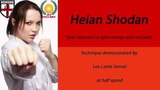 Heian Shodan Kata  Lee Lamb Sensei  Kensho Karate [upl. by Inar772]