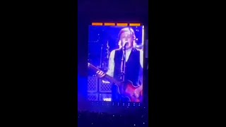 Paul McCartney sings happy birthday for lucky fan during show [upl. by Aeneg]