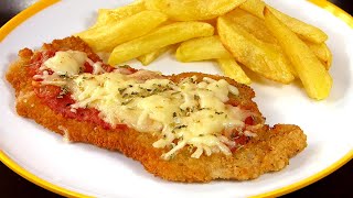 MILANESA NAPOLITANA 🍴 una receta de Cerdo muy CRUJIENTE [upl. by Ardnua]