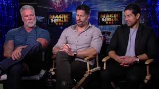 Magic Mike XXL Interview  Joe Manganiello Kevin Nash amp Adam Rodriguez [upl. by Clive]