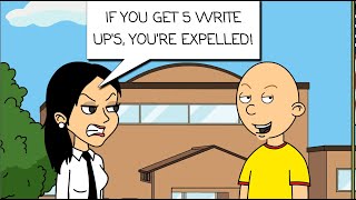 Caillou Misbehaves At SchoolExpelledGrounded [upl. by Eirrod]