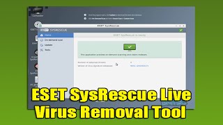 ESET SysRescue Live Virus Removal Tool [upl. by Glassman]