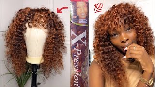 DIY PERRUQUE FLUFFY AVEC DES MÈCHES XPRESSION SANS CLOSURE [upl. by Tamar]