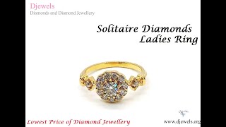 Beautiful Solitaire Diamonds Studded Ladies Ring  100000 Elegant Designs  Certified Jewellery [upl. by Sesiom]