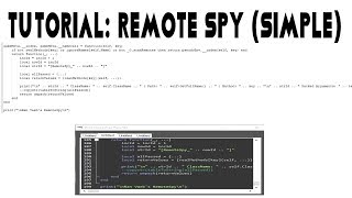 Tutorial How to use Remote Spy to make FE Scripts [upl. by Lanie266]