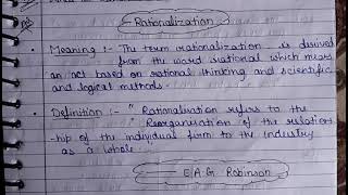 meaning of rationalisation in business organisation for 11 th  12 th  bcom and bba students [upl. by Charissa]