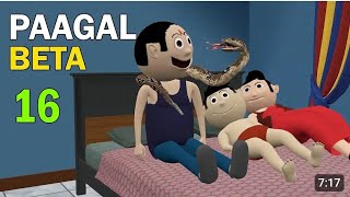 Pagal beta Bittu desi cartoon comedy Hindi mein CS Bisht vines cartoon video [upl. by Leay]