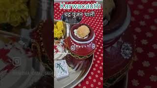 Karwachauth caand pooja 2024 trending love 🙏🙏 [upl. by Naamana]