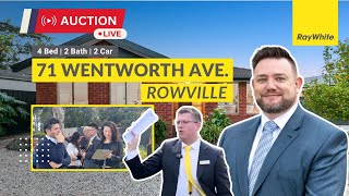 Live Auction  71 Wentworth Avenue Rowville  Auction Results Melbourne [upl. by Light]