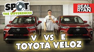 TOYOTA VELOZ V VS VELOZ E COMPARISON PHILIPPINES [upl. by Jodie961]