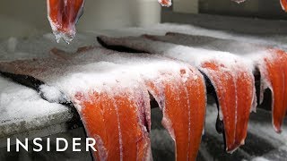 How Smoked Salmon Is Made [upl. by Ardnikal225]