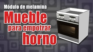 Mueble para el horno empotrado  COCINA MODULAR  Muebles de melamina  Carpintería Moderna [upl. by Nerual]