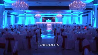 Popular Wedding Reception Uplighting Colors  Pittsburgh DJ Pifemaster [upl. by Ennayoj]