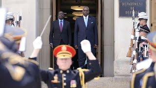 Austin meets Ruto at Pentagon eyes more treatment at Walter Reed [upl. by Moya]