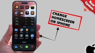 How To Change Home screen On iPhone iOS 18 [upl. by Anastasia]