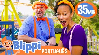 Blippi e Meekah Andam de Trem  Melhores Episódios do Blippi  Vídeos Educativos para Crianças [upl. by Leno]