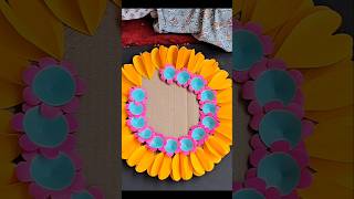 Heart paper flower wall hanging shorts diy craft homedecor youtubeshorts ashortaday [upl. by Naujal313]