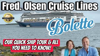 FRED OLSEN Bolette  Our quick SHIP TOUR amp all you need to know [upl. by Lamaj]