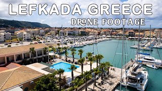 🇬🇷 LEFKADA GREECE 2023 4K DRONE FOOTAGE [upl. by Lidia]