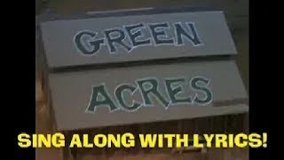 Green Acres theme song  lyrics on screen [upl. by Philemol786]