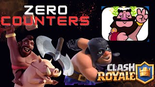 This ExeHog Deck has ZERO COUNTERS in Clash Royale [upl. by Ydissahc]