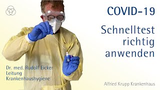 COVID19 HOTGEN®AntigenSchnelltest richtig anwenden [upl. by Willetta]