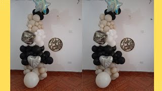 Decoración con globos para cumpleañosDecoration with balloons for birthday [upl. by Yelnoc]