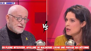 En pleine interview Apolline de Malherbe lâche une phrase qui détonne [upl. by Orlantha]