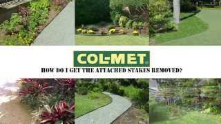 ColMet Steel Landscape Edging Attached Stake Removal [upl. by Sema]