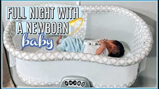 REALISTIC FULL NIGHT WITH A NEWBORN  4 WEEKS OLD  EXCLUSIVELY PUMPING [upl. by Beauregard]