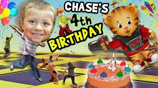 Chases 4th Birthday Party Adventure Never Ending Fun with Daniel Tiger Pinata FUNnel V Fam Vlog [upl. by Inafets78]