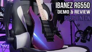 Ibanez RG550 Genesis  Purple Neon  Demo And Review [upl. by Marmion]