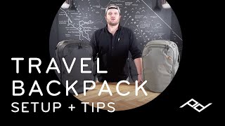 Peak Design Travel Backpack 45L Setup  Tips [upl. by Burra]