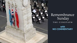 Remembrance Sunday  The Cenotaph 2024  BBC  No Commentary  10th November 2024 [upl. by Avie828]