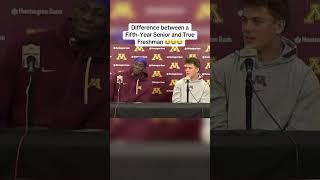 5th Year Senior vs True Freshman 🤣 via gophersports [upl. by Lamb]