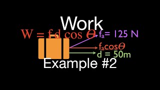 Energy Work amp Power 10 of 31 Calculate the Work Done by a NonHorizontal Force [upl. by Bartolomeo]