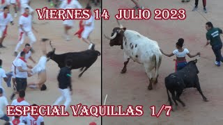 Vaquillas 14 julio 2023 San Fermín  Especial 17 [upl. by Aborn]