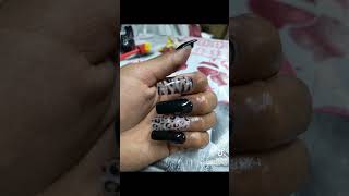 Uñas negras animal print [upl. by Enelak]